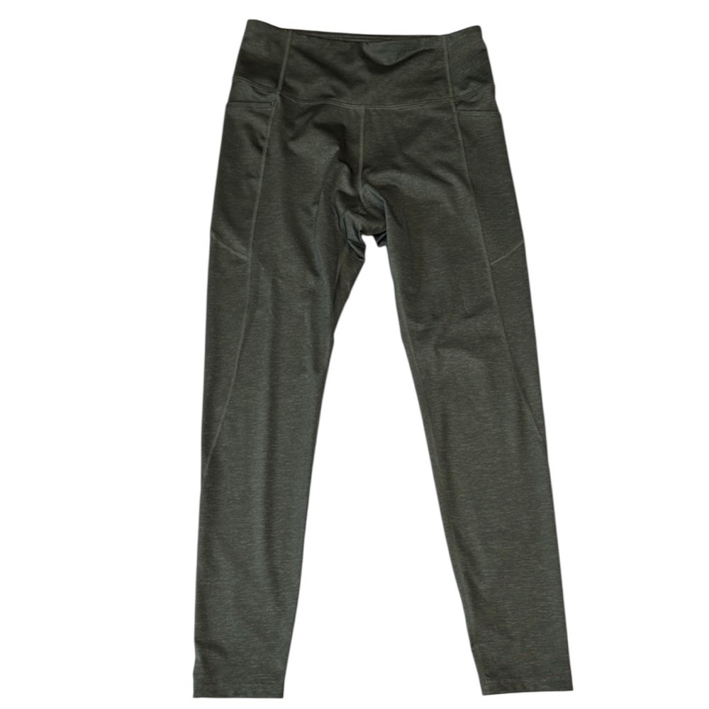 Tek Gear Workout Gear Woman’s Leggings Green Size Large with Pockets - Picture 1 of 7